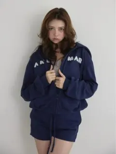 andmary Jeniffer knit hoodie set iv - メルカリ