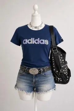 平成ギャル adidas 半袖ピチT マクブリング y2k グランジ パンクのサムネイル