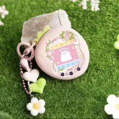 たまごっちユニ　シリコンカバー　ケース　スキン　ストラップ　ストロベリー　ピンク