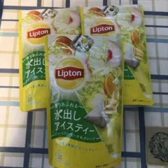 リプトン 水出しアイスティー グリーンティー ピーチ& オレンジ ×3袋のサムネイル
