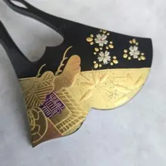 鼈甲カラー　かんざし　簪　金蒔絵　鼈甲調　W1　髪飾り　和装　浴衣　着物　和風