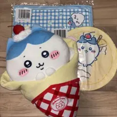 ちいかわ　ハチワレ　クレープくじ　A賞　D賞　E賞　ぬいぐるみ　ハンカチ