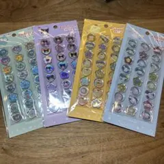 ハンギョドン・クロミ ・ポムポムプリン・シナモロール　おはじきシールセット