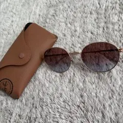 Ray-Ban ブラウン オーバル サングラス