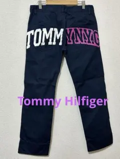 Tommy Hilfigerネイビー ロゴパンツ