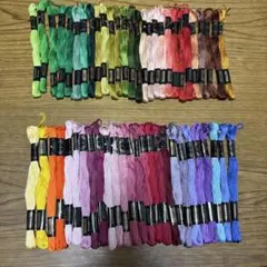 コスモ刺繍糸セット 25番　54色54本