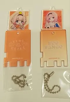 周央サンゴ　トレーディング銭湯錠風キーホルダー