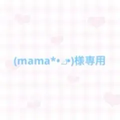 (mama*•⊿•) 様専用