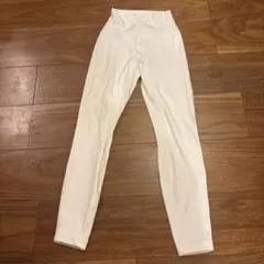 Lululemon ホワイト ハイウエスト レギンス