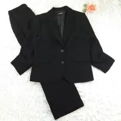 美品◎TOKYO IGIN 東京イギン ブラックフォーマルスーツセットアップ 黒