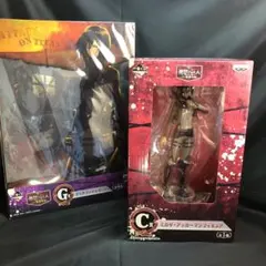 進撃の巨人 ミカサ フィギュア&クリアファイル&ブリキ缶