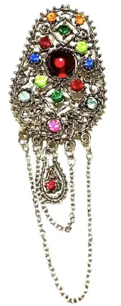 多色キラキラブローチ