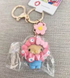 新品】日焼けキティ ミャクミャク なりきりキーホルダー カラビナ付き