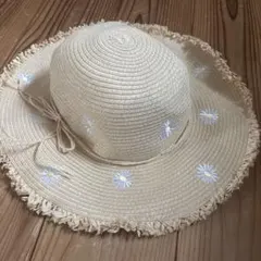 H&M 子ども　麦わら帽子 デイジー　刺繍のサムネイル