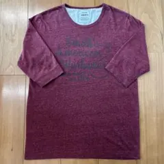 Smith's American五分袖カットソー M バーガンディのサムネイル