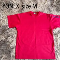 【美品】YONEX ヨネックス　ピンク Tシャツ ロゴ入り　Mサイズ
