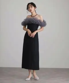 POURVOUS atlo ワンピース 結婚式パーティードレス S_short