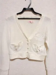 TRALALA　ショート丈　ニット　カーディガン