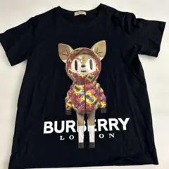 未使用極美品　バーバリーロンドン　ディアプリント Tシャツ ブラック M 鹿のサムネイル