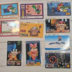 当時物】スーパーマリオワールド カードダス 7枚まとめ売り（傷あり