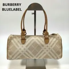 バーバリーブルーレーベル ハンドバッグ ノバチェック ベージュ ミニボストン