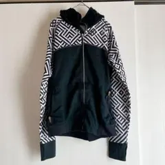 asics 幾何学模様 ナイロンジャケット 【M】トレーニングジャケット