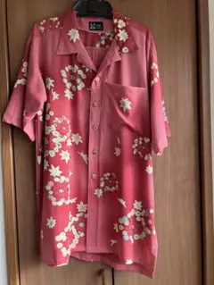 Ryukyu Style 半袖シャツ レッド トライバル柄 新品 - メルカリ