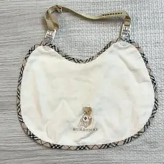バーバリー ベビー スタイ よだれかけ ノバチェック テディベア くま 刺繍