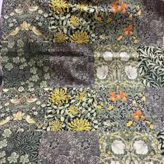 V&Aウィリアムモリス生地 シーチングパネル ブラック 110×50㎝