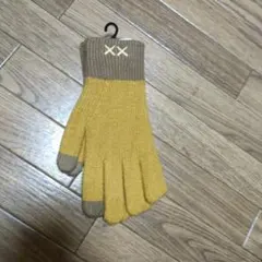 ユニクロ カウズ コラボ ヒートテックニットグローブ 44 Yellow