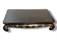 #蒔絵入り 唐木 花台 ※現状渡し