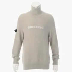 新品　BRIEFING SHAGGY LOGO TURTLENECK KNIT