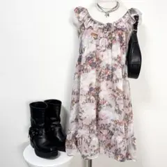 y2k❤️ HYSTERIC GLAMOUR 猫 天国 ミニワンピース