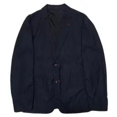 美品✨コムデギャルソンオム　テーラードジャケット　裏地ストライプ　ブラック 2025年最新】COMME des GARCONS HOMME メンズ テーラード