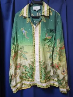 新品 Casablanca 長袖シャツ シルク100% イタリア製 正規品 L - メルカリ
