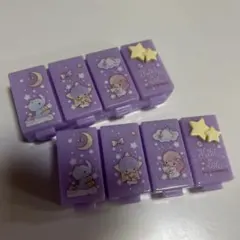 산리오 コスメケース 小分けタイプ キキララ 紫