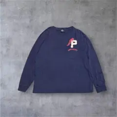 【希少】Polo by Ralph Laurenワッペンロゴ ロンT ネイビーM