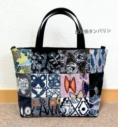 ミナペルホネン トートバッグカーニバルとパッチ大き目ハンドメイド