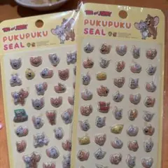 トムとジェリー ぷくぷくシール 2種セット