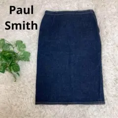 Paul Smith ポールスミス　ジーンズスカート　膝丈　42 ブルー◇のサムネイル