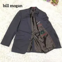 a838【ビルモーガン】美品 スーツ ジャケット カジュアル グレー ビジネス◎