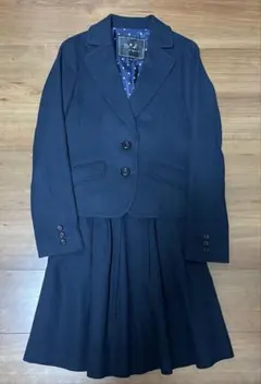 Tob. by agnes b. スカートスーツセットアップ　裏地ロゴ水玉柄