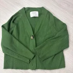 ZARA kids グリーン カーディガン 6-7 120