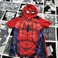 スパイダーマン フード付きTシャツ 7YR
