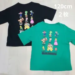 マリオトップスバンダイしまむら スーパーマリオTシャツ120cm✨ad