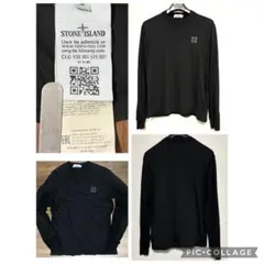 【STONE ISLAND】ロゴパッチ ロングスリーブTシャツ