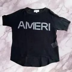 Americana ロゴ メッシュブラックTシャツのサムネイル