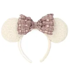 タグ付き新品 ディズニー カチューシャ ミニー 赤チェック クリスマス 2025