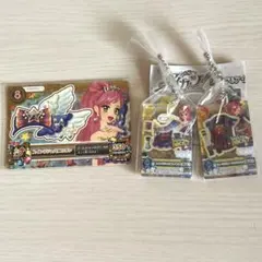 音城セイラ アクリルチャームガチャ2個 アイカツカードセット