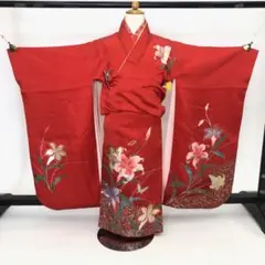 古布 江戸縮緬 人形の着物 長襦袢 2612506 - メルカリ